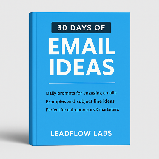 30 Days of Email Ideas